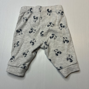 Unisex Disney, Mickey Mouse soft feel leggings / bottoms, EUC, size 000,  