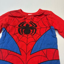 Load image into Gallery viewer, Boys Marvel, Spiderman cotton romper, wash fade, FUC, size 000,  