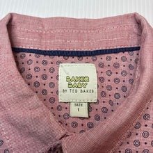 Load image into Gallery viewer, Boys Baker Baby, lightweight cotton short sleeve shirt, EUC, size 1,  