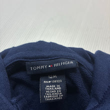 Load image into Gallery viewer, Girls Tommy Hilfiger, navy lightweight hooded jacket / top, GUC, size 12 months,  