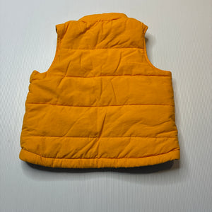 Boys Seed, yellow puffer vest / sleeveless jacket, EUC, size 000-00,  