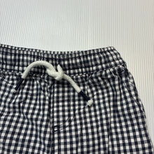 Load image into Gallery viewer, Unisex Seed, checked stretch cotton shorts, elasticated, EUC, size 00,  