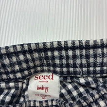 Load image into Gallery viewer, Unisex Seed, checked stretch cotton shorts, elasticated, EUC, size 00,  
