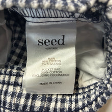 Load image into Gallery viewer, Unisex Seed, checked stretch cotton shorts, elasticated, EUC, size 00,  