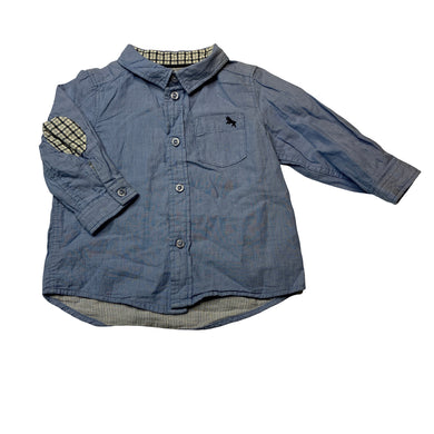 Boys H&M, lightweight cotton long sleeve shirt, EUC, size 0,  