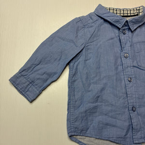Boys H&M, lightweight cotton long sleeve shirt, EUC, size 0,  