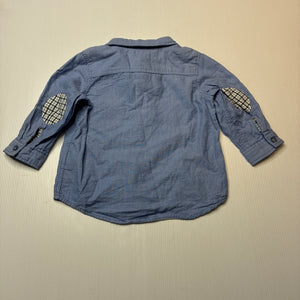 Boys H&M, lightweight cotton long sleeve shirt, EUC, size 0,  