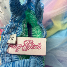 Load image into Gallery viewer, Girls Fairy Girls, rainbow stripe tulle fairy dress, Sz: XS, EUC, size 0-1, L: 43cm