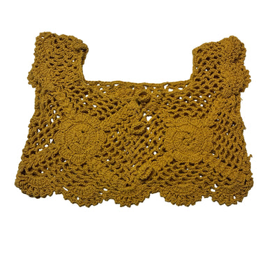 Girls Cinta Child, crochet cotton top, no size, L: 21cm, armpit to armpit: 26cm, GUC, size 1-2,  