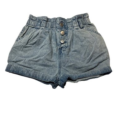 Girls Tu, blue denim shorts, elasticated, GUC, size 8,  