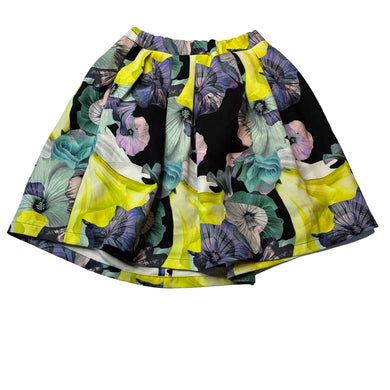 Girls Bardot Junior, lined colourful floral skirt, adjustable, L: 41cm, EUC, size 12,  