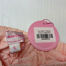 Load image into Gallery viewer, Girls La Sienna Couture, cotton lined peach tulle skirt, elasticated, L: 23cm, NEW, size 0,  
