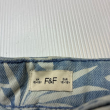 Load image into Gallery viewer, Girls F&amp;F, denim shorts, adjustable, EUC, size 12-13,  