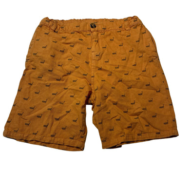 Boys Seed, orange cotton shorts, adjustable, whales, GUC, size 10,  