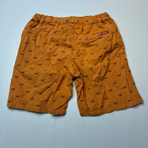 Boys Seed, orange cotton shorts, adjustable, whales, GUC, size 10,  