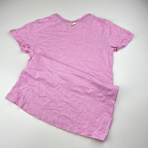 Girls FILA, pink cotton t-shirt dress, EUC, size 8, L: 58cm