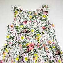 Load image into Gallery viewer, Girls H&amp;M, floral lightweight cotton summer dress, EUC, size 6, L: 62cm