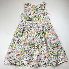 Load image into Gallery viewer, Girls H&amp;M, floral lightweight cotton summer dress, EUC, size 6, L: 62cm