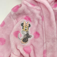 Load image into Gallery viewer, Girls Disney, Minnie Mouse soft fleece dressing gown / bath robe, GUC, size 0,  