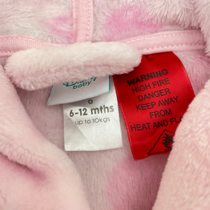 Girls Disney, Minnie Mouse soft fleece dressing gown / bath robe, GUC, size 0,  