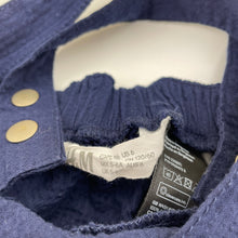 Load image into Gallery viewer, Girls H&amp;M, navy crinkle cotton summer dress, EUC, size 6, L: 64cm