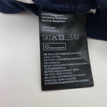 Load image into Gallery viewer, Girls H&amp;M, navy crinkle cotton summer dress, EUC, size 6, L: 64cm