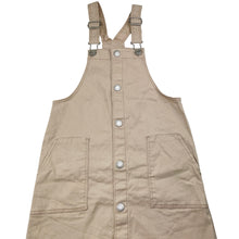Load image into Gallery viewer, Girls H&amp;M, stretch cotton overalls dress / pinafore, GUC, size 9, L: 66cm