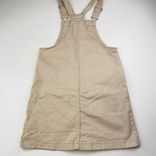 Load image into Gallery viewer, Girls H&amp;M, stretch cotton overalls dress / pinafore, GUC, size 9, L: 66cm