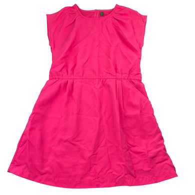 Girls United Colors of Benetton, lined lightweight dress, no size, armpit to armpit: 34cm, GUC, size 6-7, L: 60cm