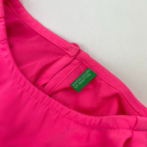 Girls United Colors of Benetton, lined lightweight dress, no size, armpit to armpit: 34cm, GUC, size 6-7, L: 60cm