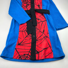 Load image into Gallery viewer, Boys Marvel, Spiderman fleece dressing gown / bath robe, EUC, size 7,  