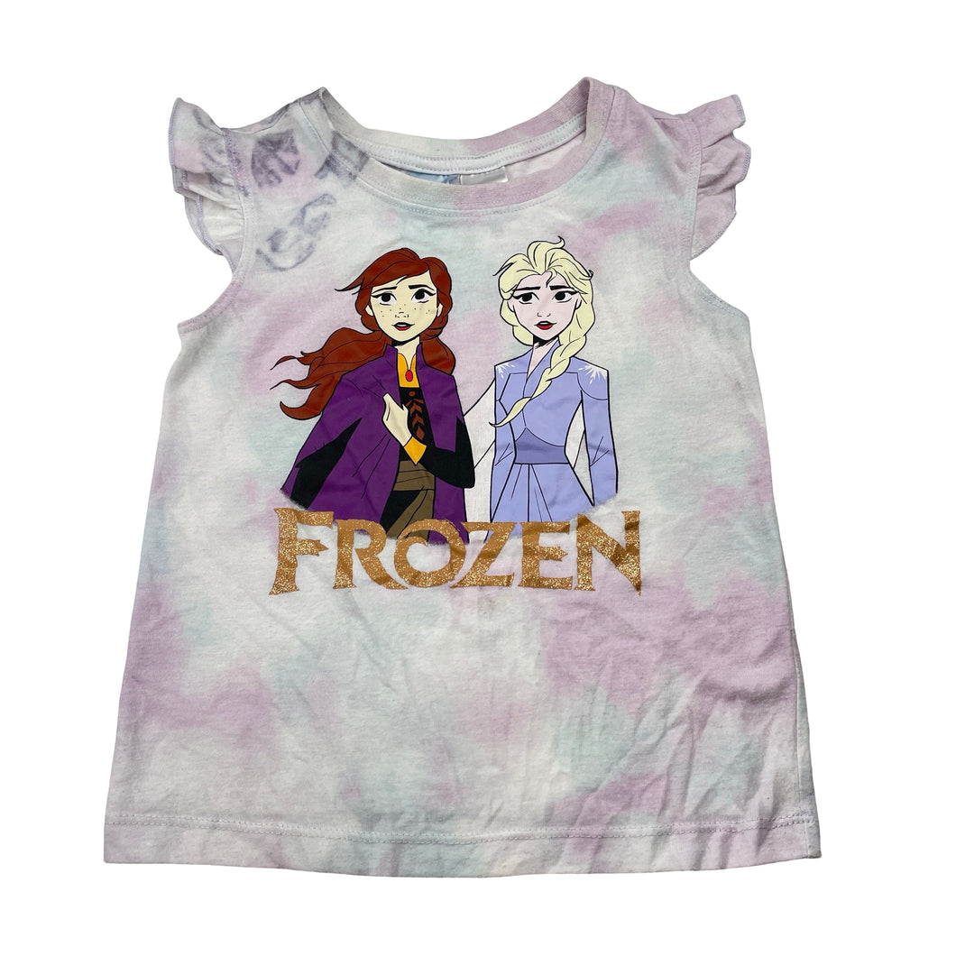 Girls Disney, Frozen tie dyed top, FUC, size 2,  