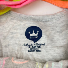 Load image into Gallery viewer, Girls Vitamins, grey marle long sleeve tee / top, GUC, size 12-13,  
