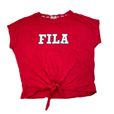 Girls FILA, red tie front tee / top, EUC, size 14,  