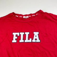 Load image into Gallery viewer, Girls FILA, red tie front tee / top, EUC, size 14,  