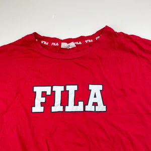 Girls FILA, red tie front tee / top, EUC, size 14,  