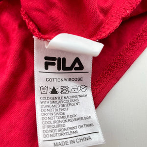 Girls FILA, red tie front tee / top, EUC, size 14,  