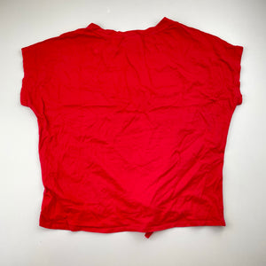 Girls FILA, red tie front tee / top, EUC, size 14,  