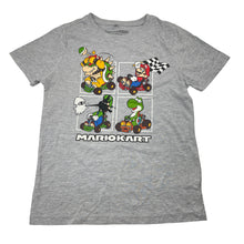 Load image into Gallery viewer, Boys Nintendo, MARIOKART grey marle tee / top, GUC, size 8,  