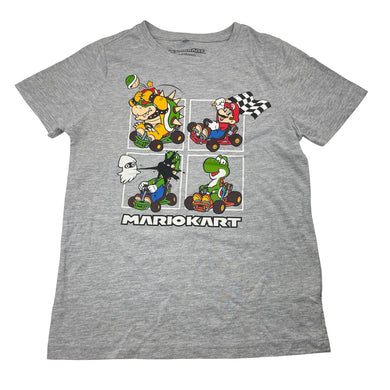 Boys Nintendo, MARIOKART grey marle tee / top, GUC, size 8,  