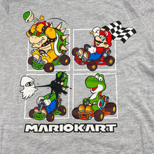 Load image into Gallery viewer, Boys Nintendo, MARIOKART grey marle tee / top, GUC, size 8,  