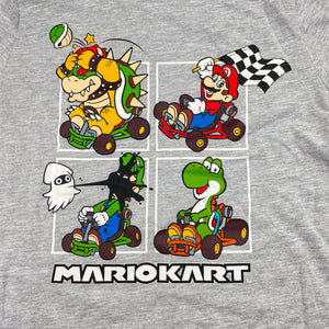 Boys Nintendo, MARIOKART grey marle tee / top, GUC, size 8,  