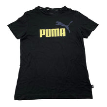 Load image into Gallery viewer, Unisex PUMA, black cotton sports / activewear top, EUC, size 11-12,  