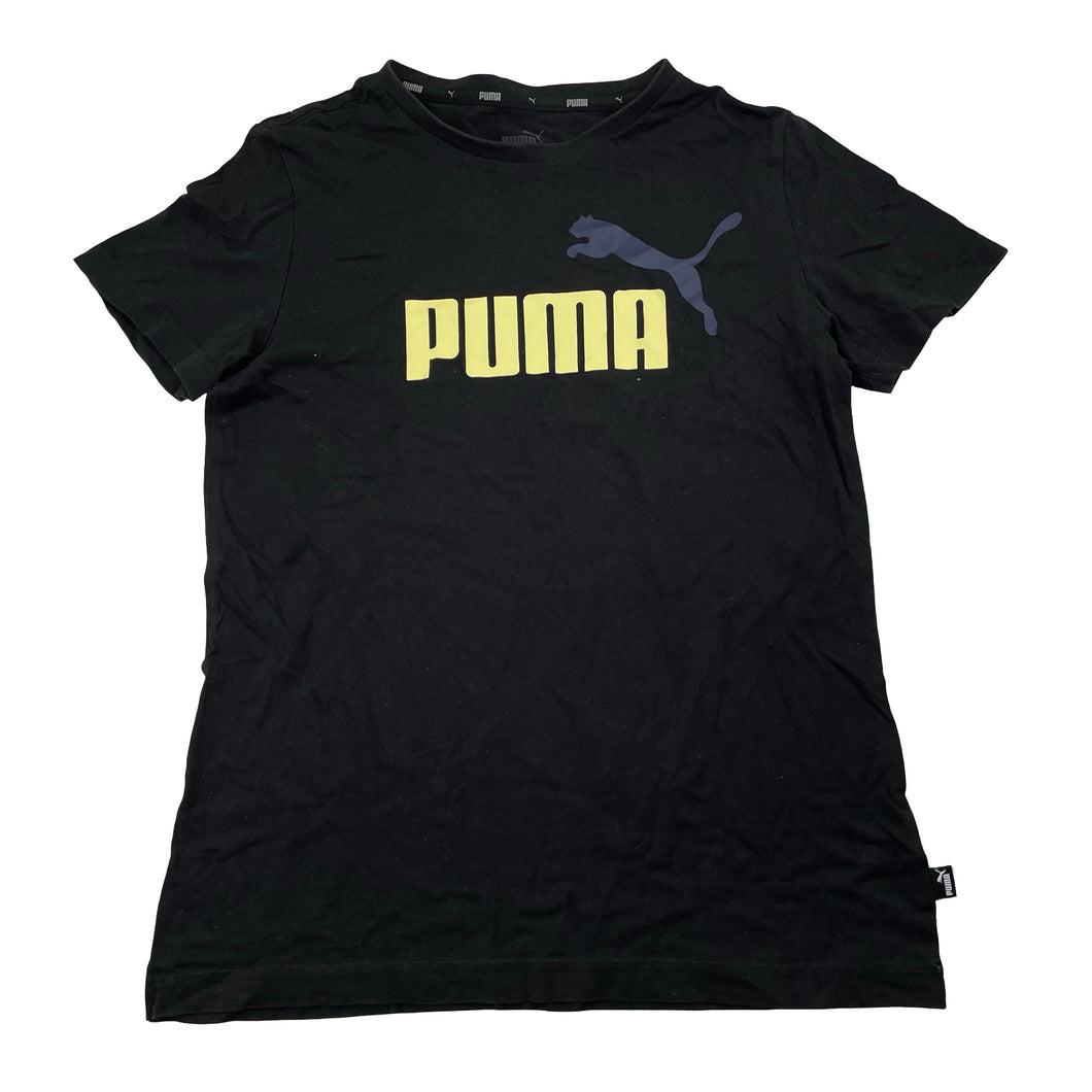 Unisex PUMA, black cotton sports / activewear top, EUC, size 11-12,  