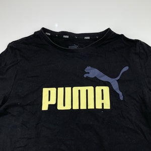 Unisex PUMA, black cotton sports / activewear top, EUC, size 11-12,  