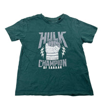 Load image into Gallery viewer, Boys Marvel, Hulk, green cotton tee / top, GUC, size 5-6,  
