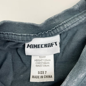 Boys Mojang, Minecraft cotton tee / top, GUC, size 7,  
