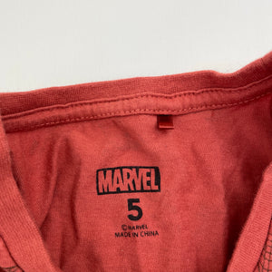 Boys Marvel, Spiderman cotton tee / top, GUC, size 5,  