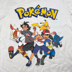 Boys H&M, POKEMON white cotton tee / top, EUC, size 7-8,  