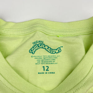 Girls ORIGINAL SQUISHMALLOWS, loose fit cropped cotton tee / top, EUC, size 12,  